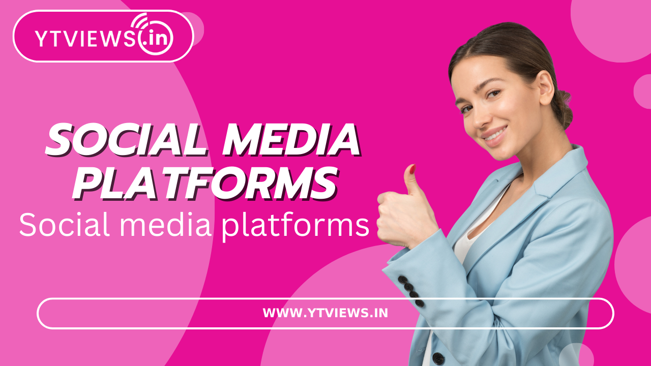 What are the types of social media platforms that Ytviews provides services on