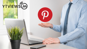 "A split-screen image showing LinkedIn on one side with increased connection and engagement metrics, and Pinterest on the other with enhanced pin and board visibility. The image highlights how Ytviews can improve metrics on both platforms."