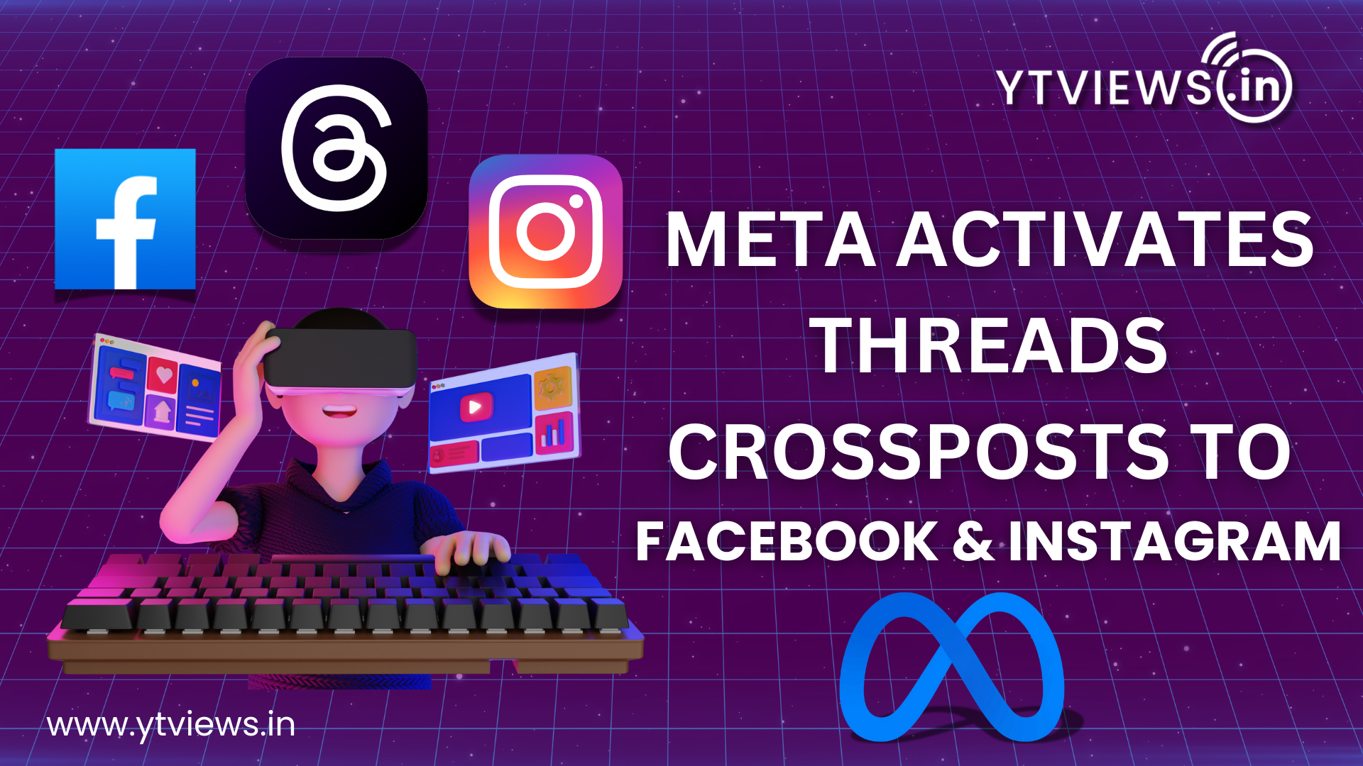 Meta activates Threads for Crossposts to Facebook & Instagram.